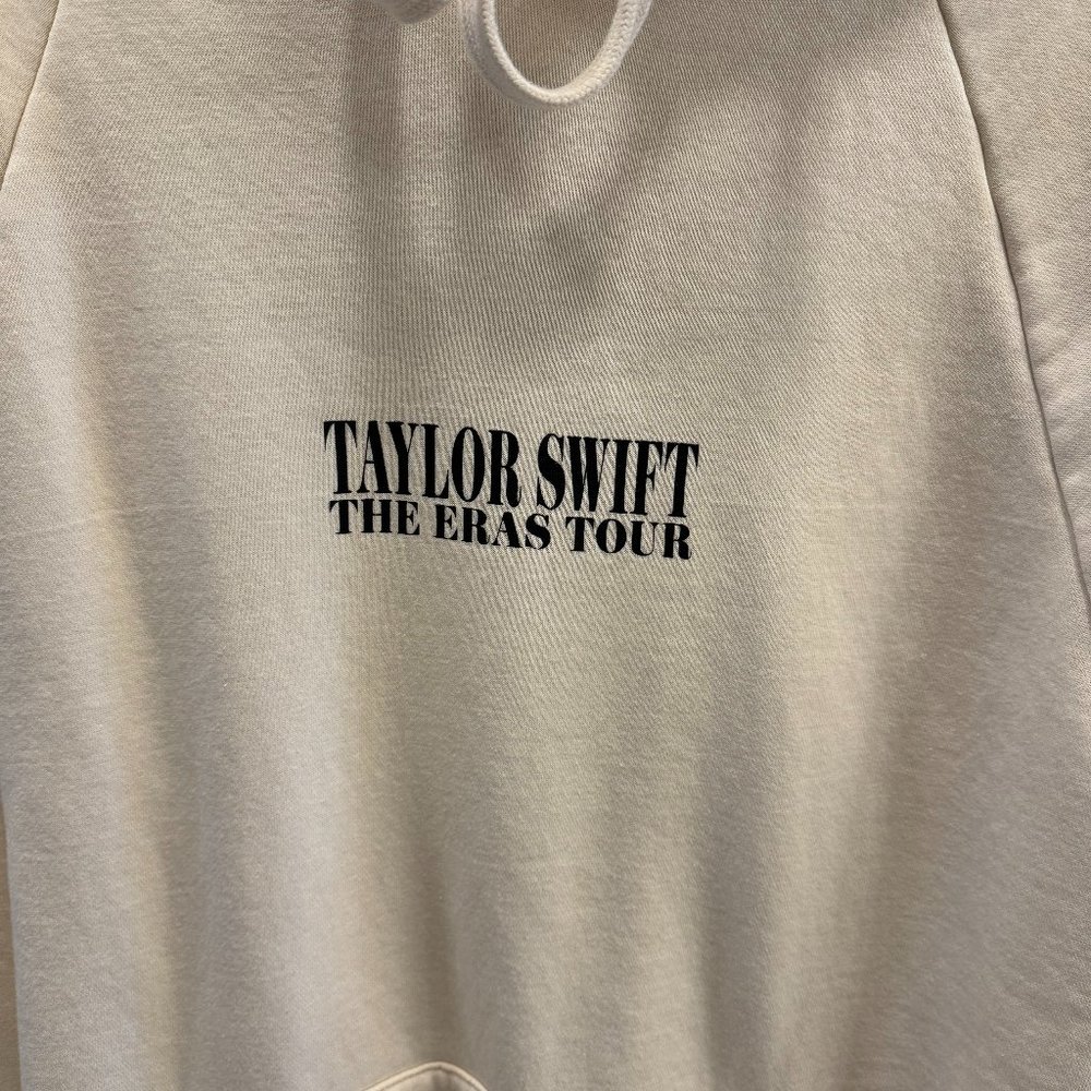 Taylor Swift Beige Hoodie Eras Tour - Size Medium
